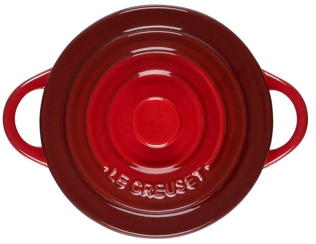  Le Creuset Stoneware Mini Round Cocotte, 8 oz., Cerise: Le  Creuset Mini: Home & Kitchen