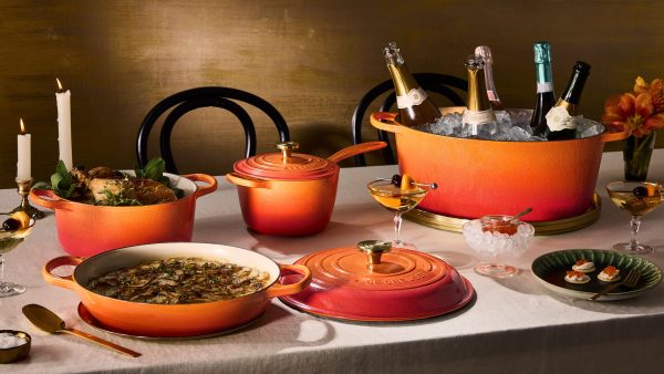 LE CREUSET Signature Round Braiser 3.5qt Flamme Dorée w/ Crucible Knob - Image 9