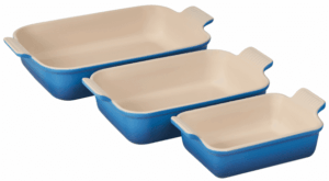 LE CREUSET Heritage Rectangular Dishes Set/3 Marseille